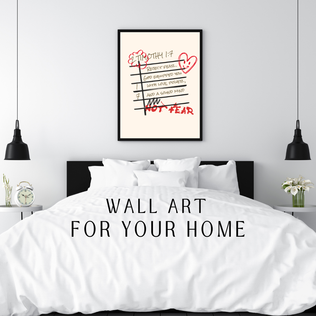 Reject Fear (2 Timothy 1:7) - Digital Print