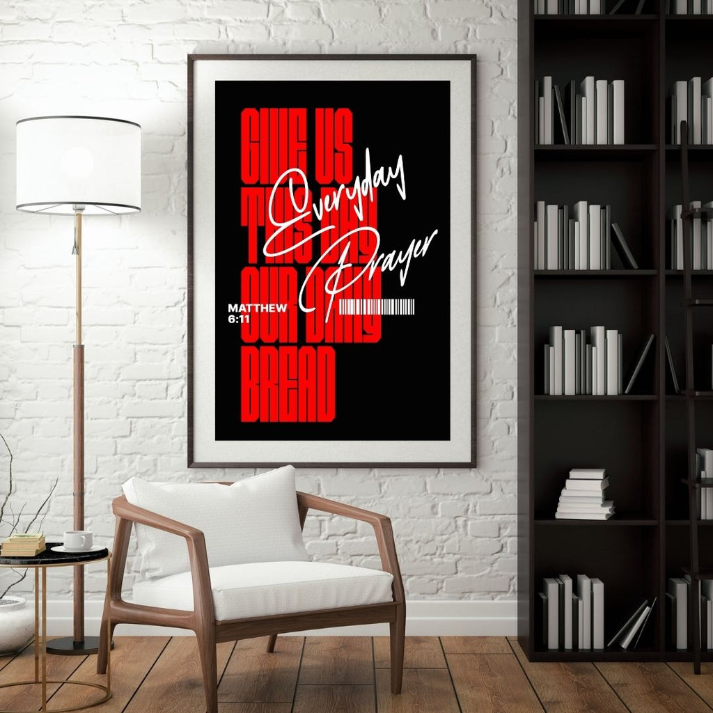 Wall Print – Give Us This Day Our Daily Bread (Matthew 6:11)